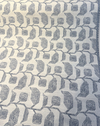 Sunbrella Lola Slate railroaded botanical print fabric 54 inches wide