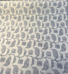 Sunbrella Lola Slate blue gray geometric botanical indoor outdoor upholstery fabric