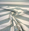 Sunbrella Ripple Stripe Aloe green blue white stripe fabric on the roll