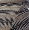 Ortiz Onyx ikat-inspired black gold woven stripe texture detail