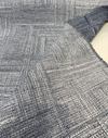 Sunbrella Boro Indigo sashiko-inspired woven geometric fabric 54 inches wide