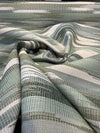 Sunbrella Transformation Moss sage seafoam ikat stripe on the roll