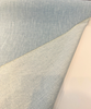 Sailor Mist fine white fleck strié texture on blue-gray linen look fabric close-up