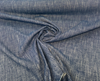 Valdese Sailor Indigo woven in USA yarn-based performance fabric railroaded 54 inches