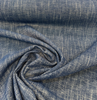 Sailor Indigo deep navy linen look textured solid upholstery fabric detail