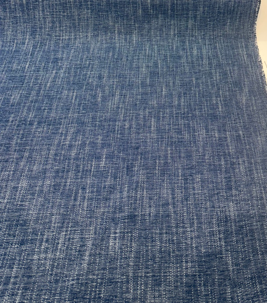 Valdese Sailor Indigo rich navy blue heathered solid indoor upholstery performance fabric