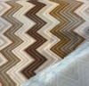 Opuzen Juno Natural earth tone chevron velvet in khaki, taupe, warm gray and cream
