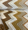 Opuzen Juno Natural neutral chevron velvet upholstery fabric, pattern detail