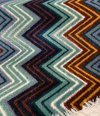 Opuzen Juno Riviera retro zigzag velvet upholstery fabric on the roll