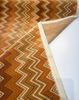 Opuzen Juno Canyon chevron velvet showing the soft sheen of the pile