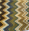 Opuzen Juno Country Gold chevron velvet showing the soft sheen of the pile