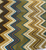 Opuzen Juno Country Gold chevron velvet showing the soft sheen of the pile