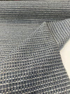 Revolution Tara Blue Mist chenille folded close-up of the looped cream and navy texture