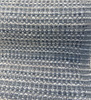 Revolution Tara Blue Mist textured chenille basketweave in denim blue with cream looped nubs