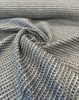 Revolution Tara Blue Mist denim blue and cream upholstery chenille, 56 inches wide