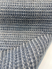 Revolution Tara Blue Mist close-up of the nubby blue, cream and slate chenille weave