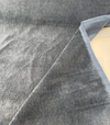 Denim blue mohair upholstery velvet showing the soft sheen of the pile