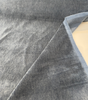 Denim blue mohair upholstery velvet showing the soft sheen of the pile