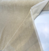 Blond Beige mohair upholstery velvet with the cream backing folded back