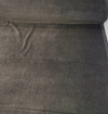 Fabricut Obsidian Black mohair velvet, deep charcoal plush pile for upholstery