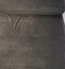 Fabricut Obsidian Black mohair velvet, deep charcoal plush pile for upholstery