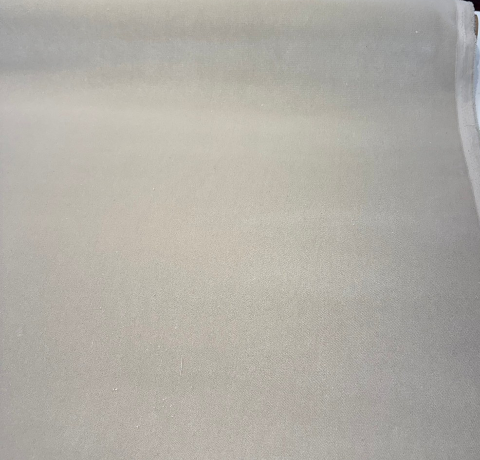 Crypton Sintra Flax natural beige performance velvet upholstery fabric