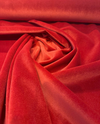 Crypton Sintra Poppy red velvet showing the soft pile and sheen
