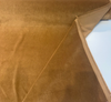 Crypton Sintra Rattan golden brown velvet with the selvage edge showing