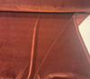 Deep brick red Crypton Sintra Rosewood velvet showing the soft pile