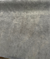 Fabricut mohair velvet in Mineral Gray Commander folded back to show the pile and backing