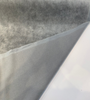 Mineral Gray Commander mohair velvet showing the heathered silver-gray pile