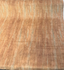 Mirage Venus salmon mohair velvet in an abstract strié, folded back to show the cream backing