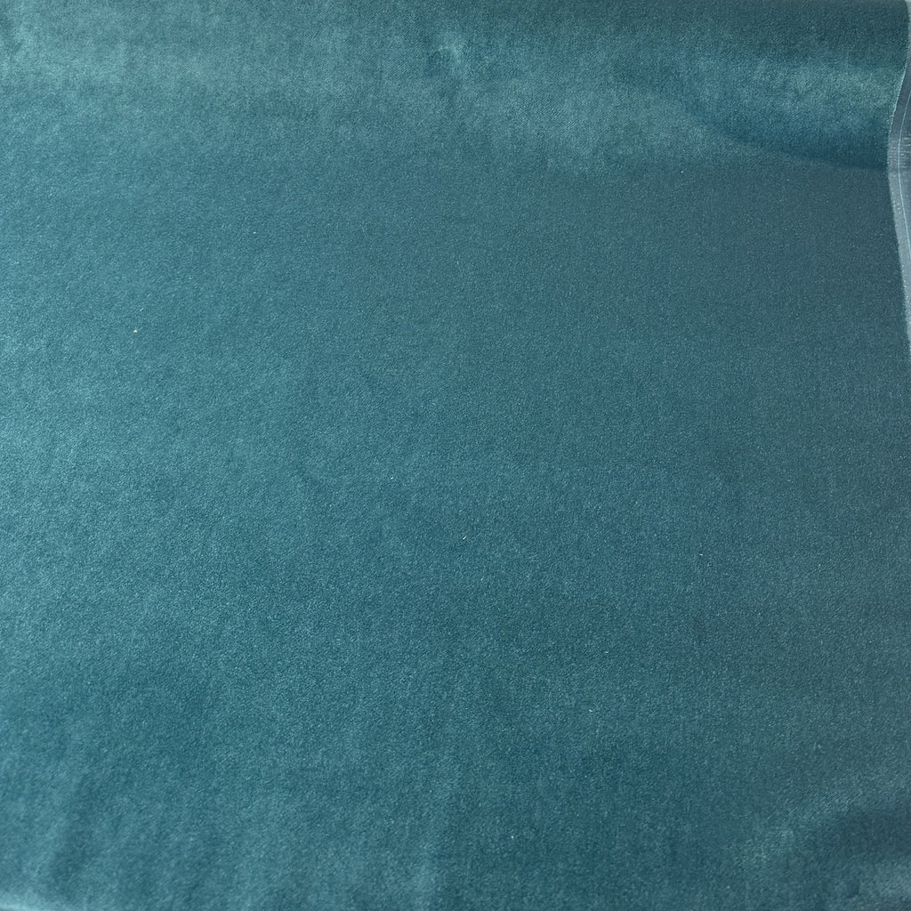 Crypton Sintra Tourmaline velvet folded back to show the pile and backing