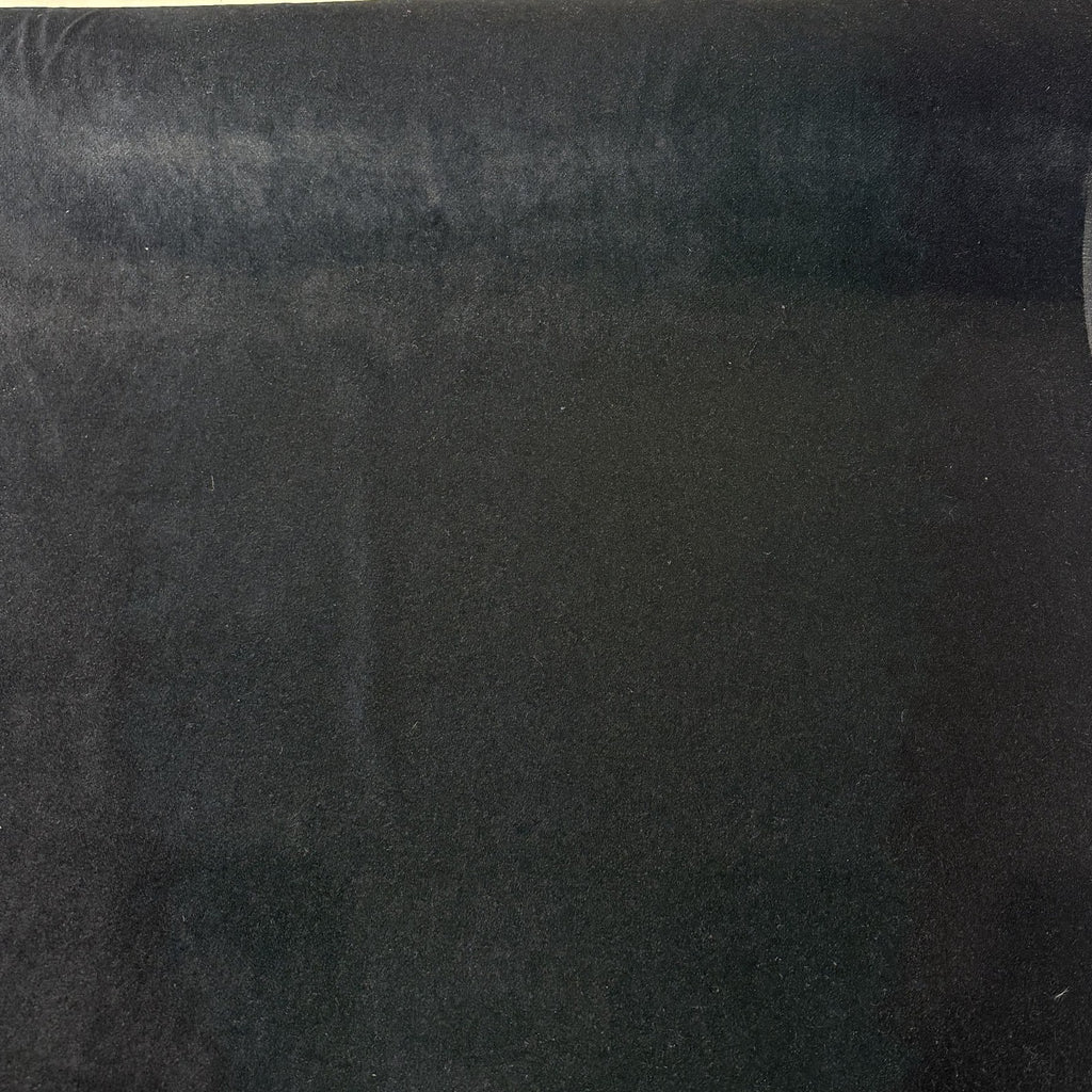 Crypton Sintra Black performance velvet draped in a swirl to show the sheen