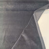 Crypton Sintra Shark velvet with a corner folded back to show the pile and backing