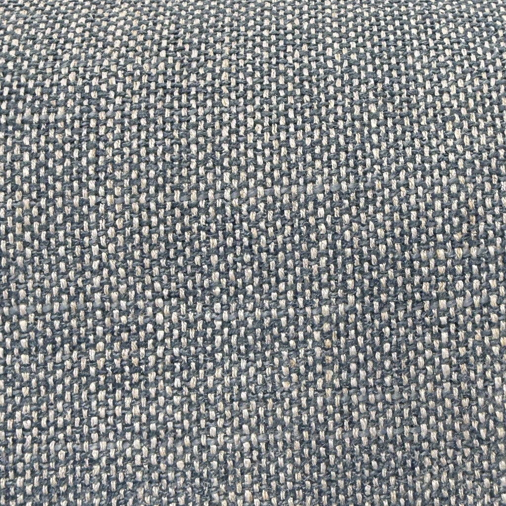 Close-up of the blue and cream basketweave of Crypton Wiley Oxford Blue