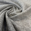 Close-up swirl of the nubby gray and ivory Sugarshack Natural Grays chenille weave