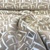 Valdese Marsa Fidget Straw beige and ivory chenille swirled to show drape