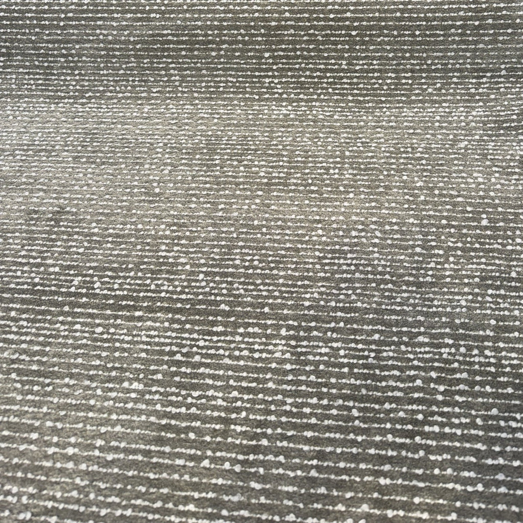 Fabricut Casio Dove gray striped boucle upholstery fabric laid flat