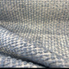 Fabricut Minetta Sky Blue boucle gathered to show texture