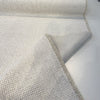 Poise White chenille folded back to show the knit backing