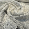 Balido White Night white and black boucle swirled to show drape