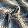 Fabricut Monza Blue Jeans denim and navy velvet swirled to show drape