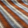 Fabricut Monza Spice flame stitch chenille velvet upholstery fabric laid flat