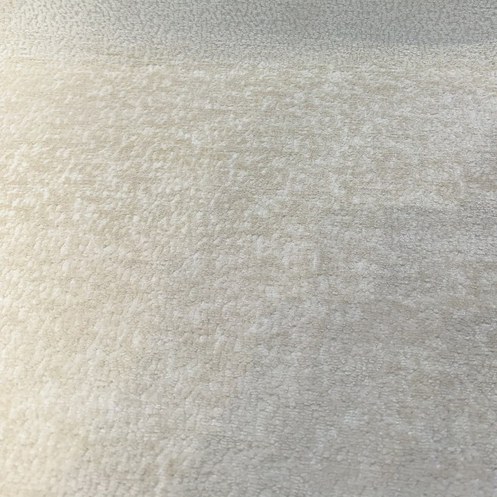 Crypton Performance Dawson Custard beige plush chenille upholstery fabric on the roll