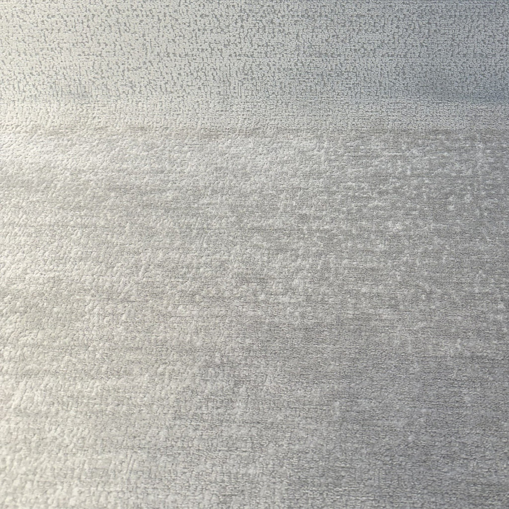 Crypton Performance Dawson Grey plush chenille upholstery fabric on the roll