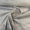 Crypton Capri Stone gray performance velvet swirled to show drape