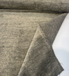 Geller Truffle taupe chenille fold showing face and reverse