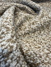 Talara Doe boucle swirl showing the drape