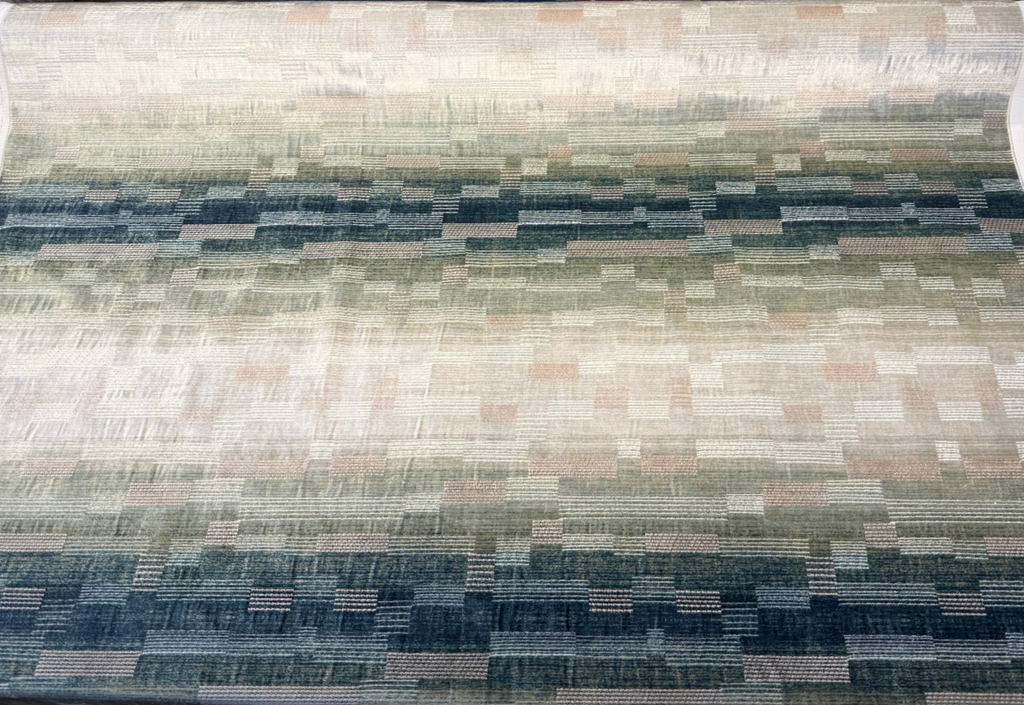 Swavelle Lost Lily Wisteria velvet upholstery fabric on the roll
